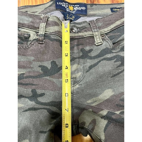Lucky Brand Womens Jeans 2/26 Charlie Skinny Camo Pants 29” Inseam Stretch Denim - Picture 7 of 16